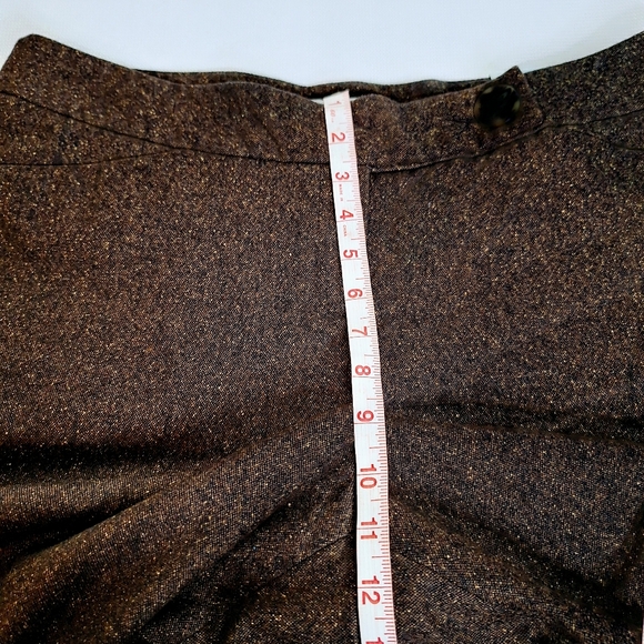 NWT Harold's brand "Harold in Tweed" Plus-size 14 wool silk blend wide leg pants - Picture 3 of 11